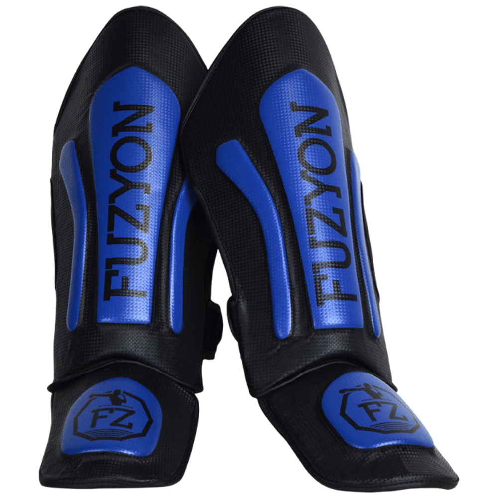 Caneleira Muay Thai Fuzyon Blue