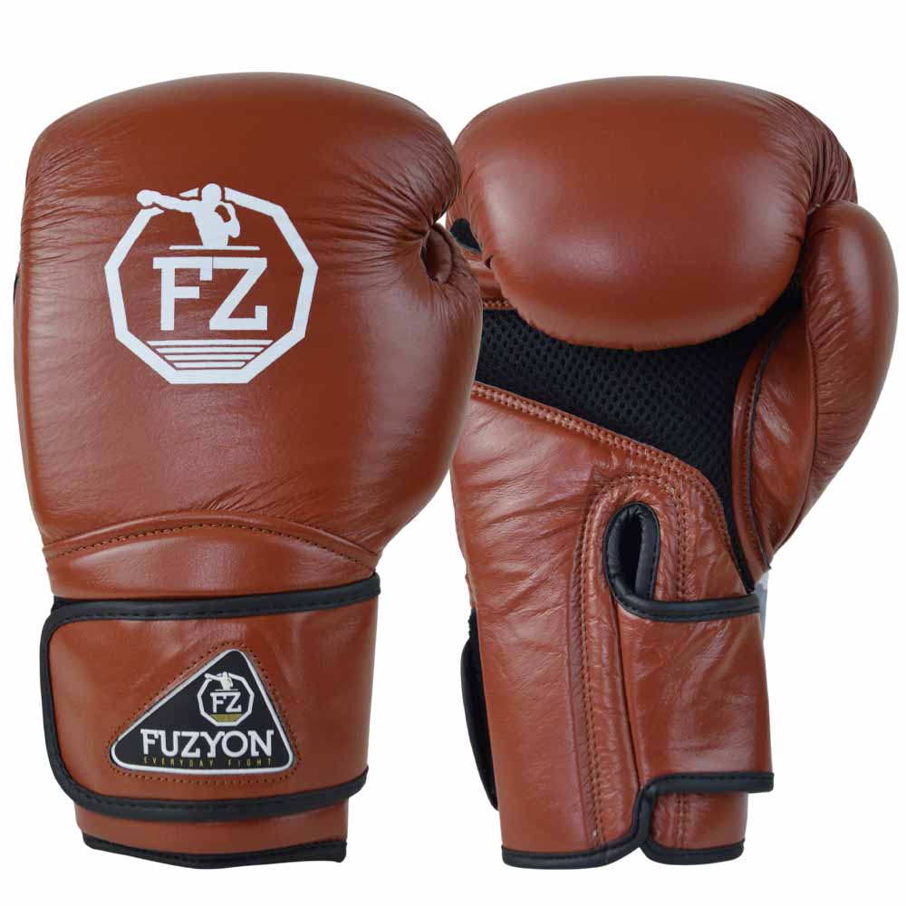 Luva de Boxe Fuzyon Couro Brown