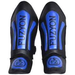 Caneleira Muay Thai Fuzyon Blue