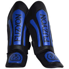 Caneleira Muay Thai Fuzyon Blue 