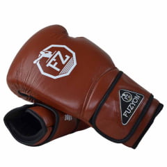 Luva de Boxe Fuzyon Couro Brown